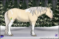 Horse Color:Silver Amber Cream Champagne Ice Dun Tobiano 
