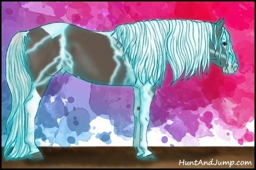 Horse Color:Thunderstruck Silver Black Splash Tobiano