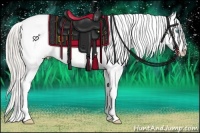 Horse Color:Chocolate Palomino Roan Pearl Sabino Blanket