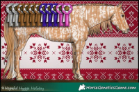 Horse Color:Liver Red Roan Near Leopard  Brindle