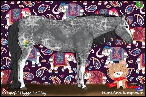 Horse Color:White Spotted Black Ice 