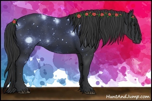 Horse Color:Black Frame 