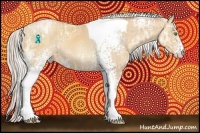 Horse Color:White Spotted Silver Classic Champagne Ice Tobiano 