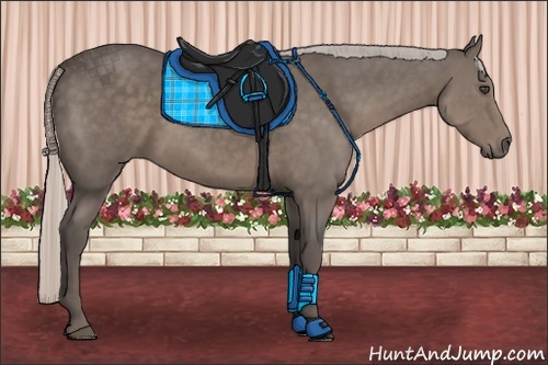 Horse Color:Silver Black Sabino 