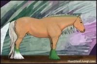 Horse Color:Watercolor Silver Bay Sabino Tobiano