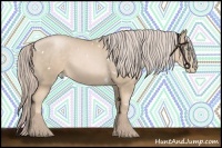 Horse Color:White Spotted Chocolate Palomino Pearl