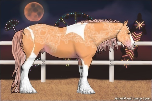 Horse Color:Watercolor Liver Chestnut Ice Splash Tobiano Rabicano 