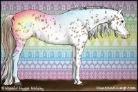 Horse Color:White Spotted Buckskin Splash Tobiano Leopard 