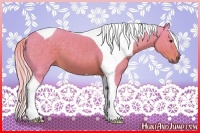 Horse Color:Watercolor Liver Chestnut Tobiano 