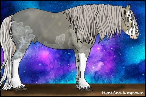 Horse Color:Silver Black Ice Splash 