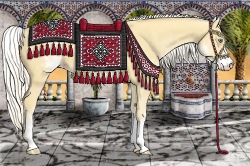 Horse Color:White Spotted Gold Cream Champagne 