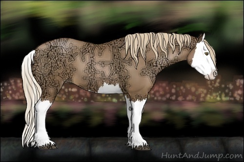 Horse Color:Liver Chestnut Ice Pearl Splash