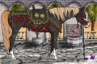 Horse Color:Liver Chestnut Sabino