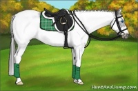 Horse Color:White Spotted Black Splash Tobiano Frame Varnish 