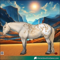Horse Color:Buckskin Mushroom Appaloosa