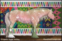 Horse Color:Watercolor White Spotted Silver Bay Ice Tobiano 