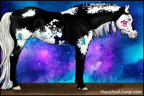 Horse Color:Watercolor Cremello Sabino Varnish Rabicano