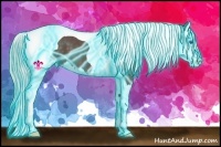 Horse Color:Thunderstruck Silver Black Splash Tobiano 