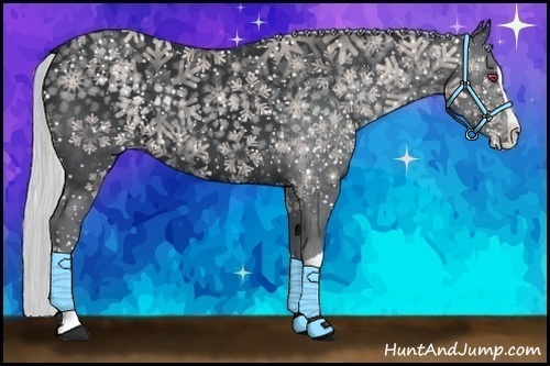 Horse Color:Silver Black Chinchilla Splash