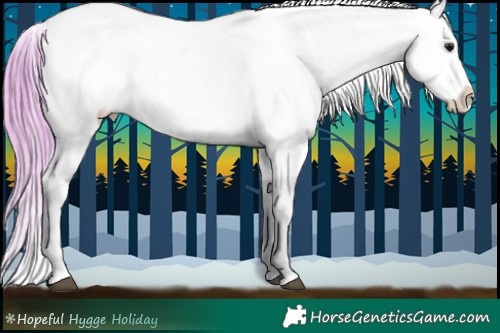 Horse Color:Watercolor Bay Near Leopard