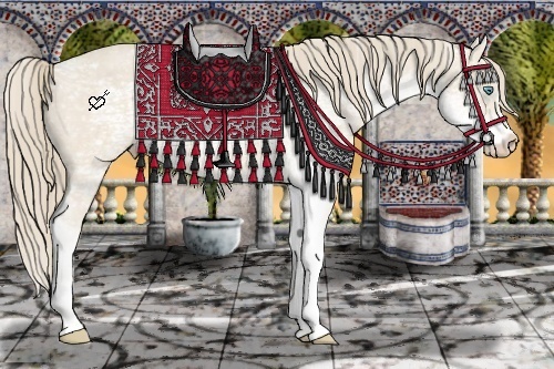 Horse Color:Perlino Ice Sabino  Brindle