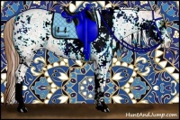 Horse Color:Bay Pearl Sabino  Brindle