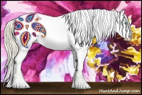 Horse Color:Smoky Creme Blanket Rabicano 