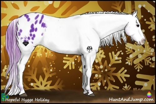 Horse Color:Watercolor Black Appaloosa Rabicano 