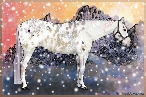 Horse Color:Watercolor Brown Dun Appaloosa  Brindle