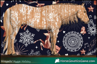 Horse Color:Liver Chestnut Pearl Near Fewspot  Brindle