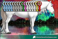 Horse Color:White Spotted Liver Chestnut Pearl Sabino Snowflake Varnish