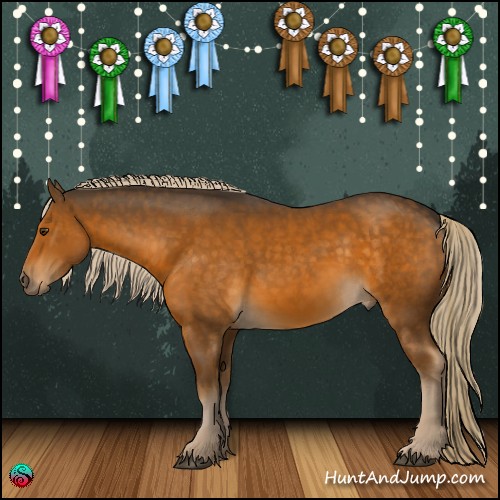 Horse Color:Chocolate Palomino Mushroom 