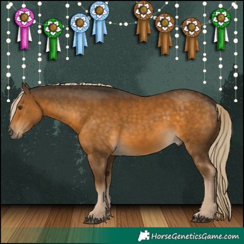 Horse Color:Chocolate Palomino Mushroom 