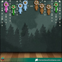 Horse Color:Chocolate Palomino Mushroom 