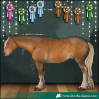 Horse Color:Chocolate Palomino Mushroom