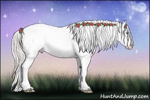 Horse Color:Silver Sable Cream Champagne Roan Snowcap