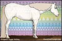 Horse Color:Perlino Roan Dun
