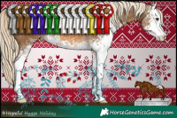 Horse Color:White Spotted Chocolate Palomino 