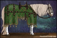 Horse Color:Chocolate Palomino Ice Roan