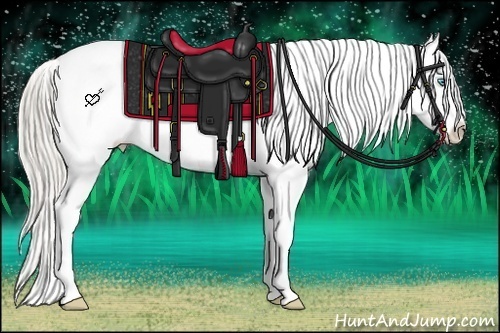 Horse Color:Chocolate Palomino Pearl Varnish Rabicano