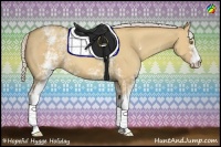 Horse Color:White Spotted Silver Sable Champagne Dun 