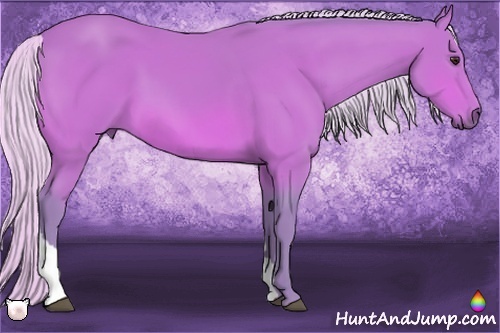 Horse Color:Watercolor Silver Bay Tobiano