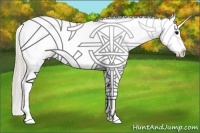 Horse Color:White Spotted Silver Black Ice Appaloosa Brindle