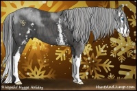 Horse Color:White Spotted Blue Roan Splash  Brindle