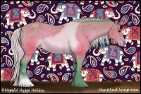 Horse Color:Watercolor Silver Brown Sabino Tobiano Appaloosa 