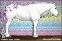 Horse Color:Watercolor Brown Splash Appaloosa Rabicano