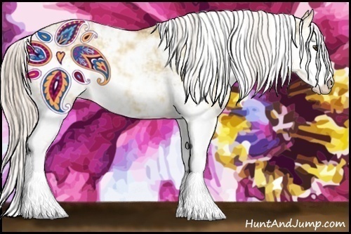 Horse Color:Palomino Dun Sabino 