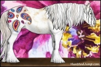 Horse Color:Palomino Dun Sabino 