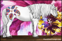 Horse Color:Gray Silver Buckskin Dun Tobiano