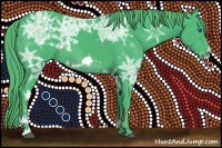 Horse Color:Watercolor Liver Chestnut Ice Frame 